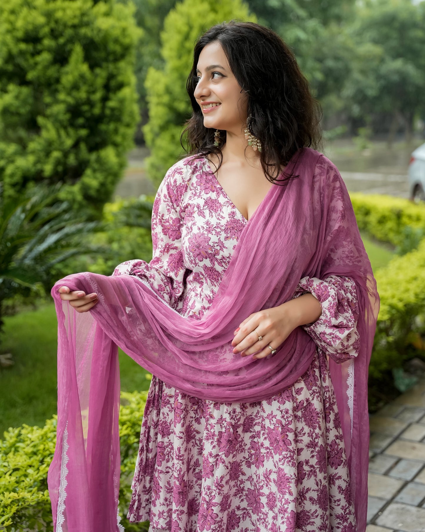 दिशा’s Floral Dream Print Sharara set