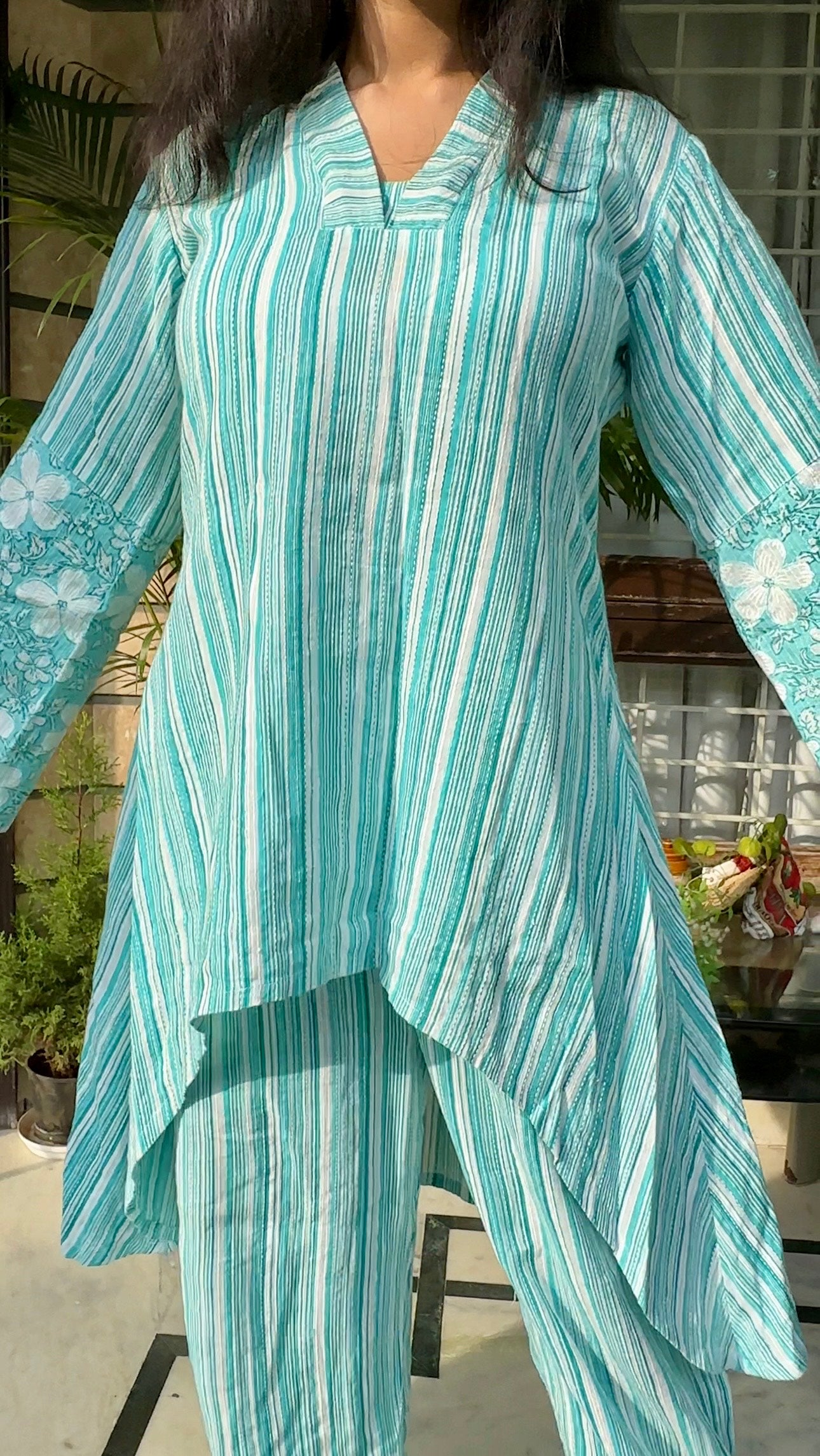 दिशा's Katha Cotton Up & Down Coord set