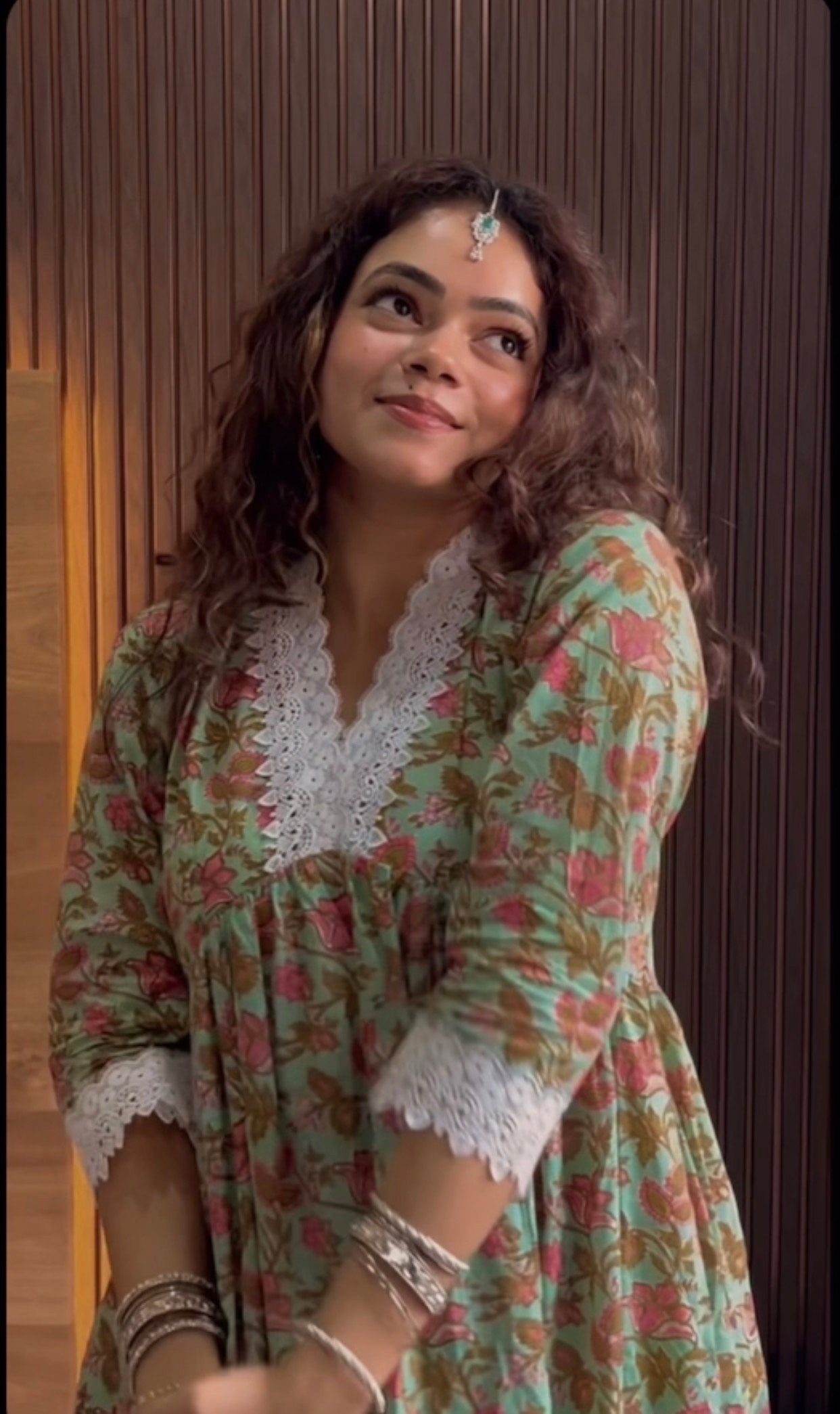 दिशा’s Alia Cut Sanganeri Print Set