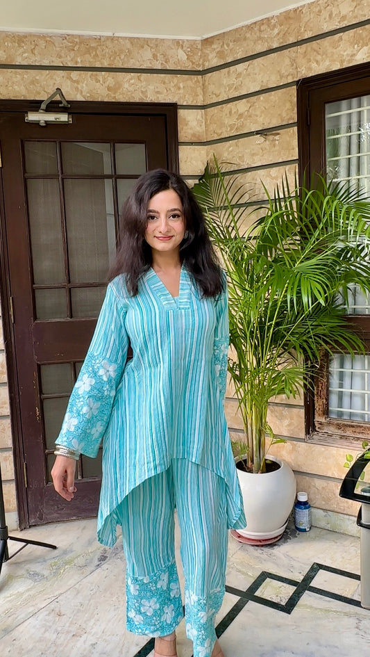 दिशा's Katha Cotton Up & Down Coord set